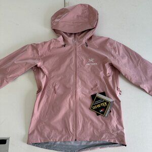 Pink Arcteryx Beta Series Beta LT JacketHooded Hardshell Unisex Jacket Size M